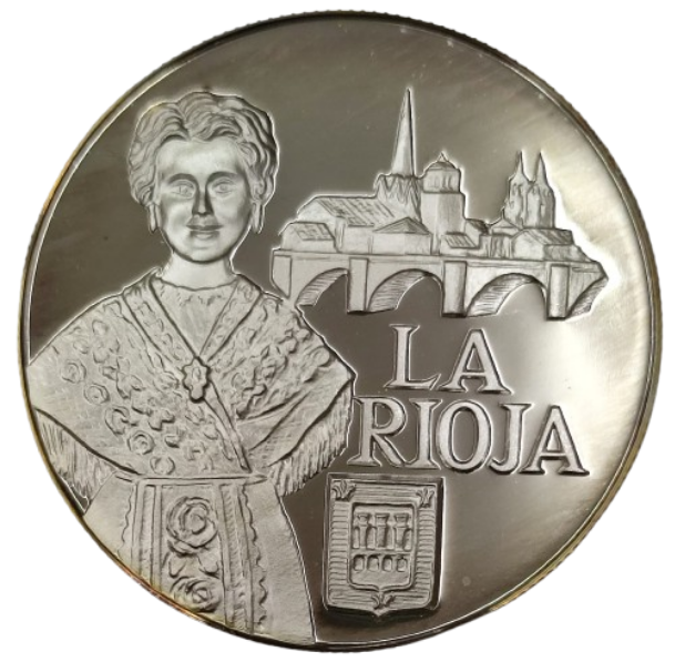MEDALLA COMUNIDAD AUTÓNOMA LA RIOJA PLATA FINA