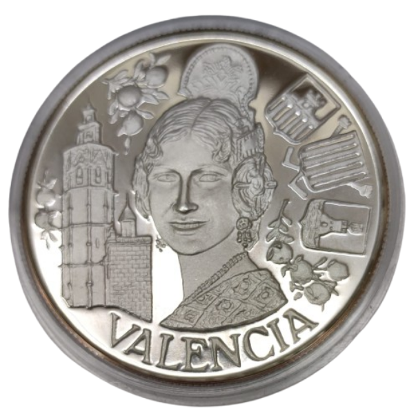 MEDALLA COMUNIDAD AUTÓNOMA VALENCIA PLATA FINA