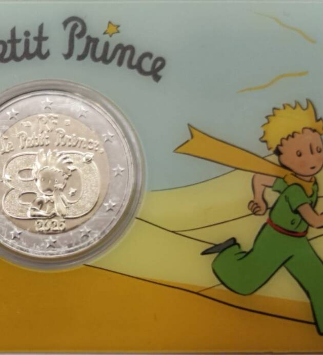 MONEDA 2€ COINCARD CONMEMORATIVA DEL 80 ANIVERSARIO PUBLICACIÓN PRINCIPITO FRANCIA 2026 - DESIERTO