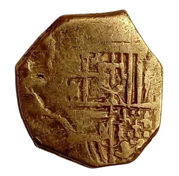 MONEDA MACUQUINA DE 2 ESCUDOS FELIPE III CECA ¿SEVILLA?