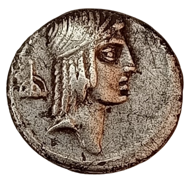 DENARIO REPÚBLICA ROMANA FAMILIA CALPURNIA 64 A.C.