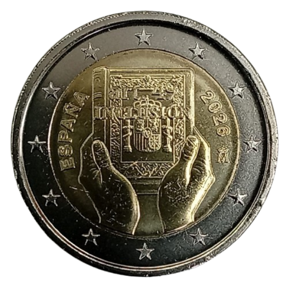 MONEDA DE 2 EURO ESPAÑA 2026 - INCLUSIÓN Y LOS DERECHOS DE LAS PERSONAS CON DISCAPACIDAD - REFORMA ARTÍCULO 49 DE LA CONSTITUCIÓN