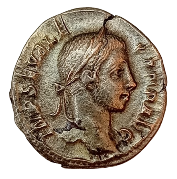 DENARIO DE ALEJANDRO SEVERO 229 D.C. PLATA